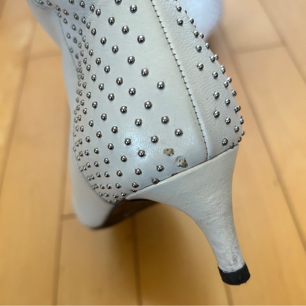 Anine Bing Reagan white leather boots, size 9 - Picture 8 of 16